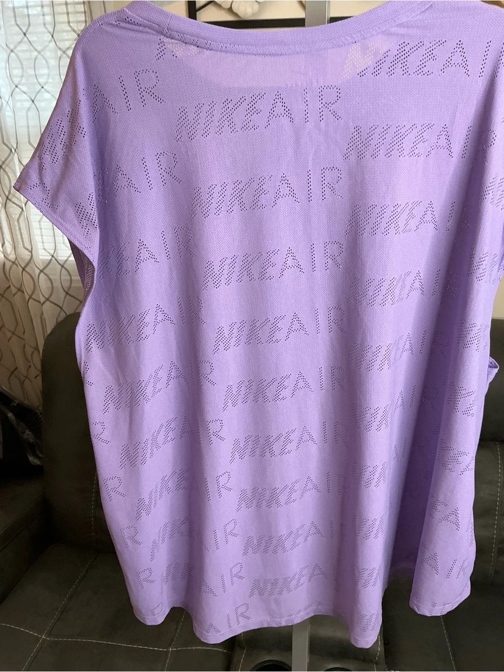 Nike Lavender Muscle Tee — Purple Nike Air Print